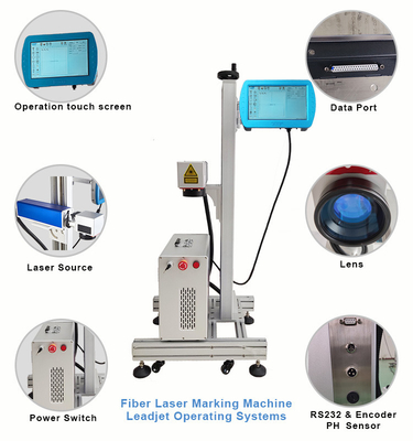 machine d'inscription de laser de la fibre 30W industrielle pour le non-métal d'impression